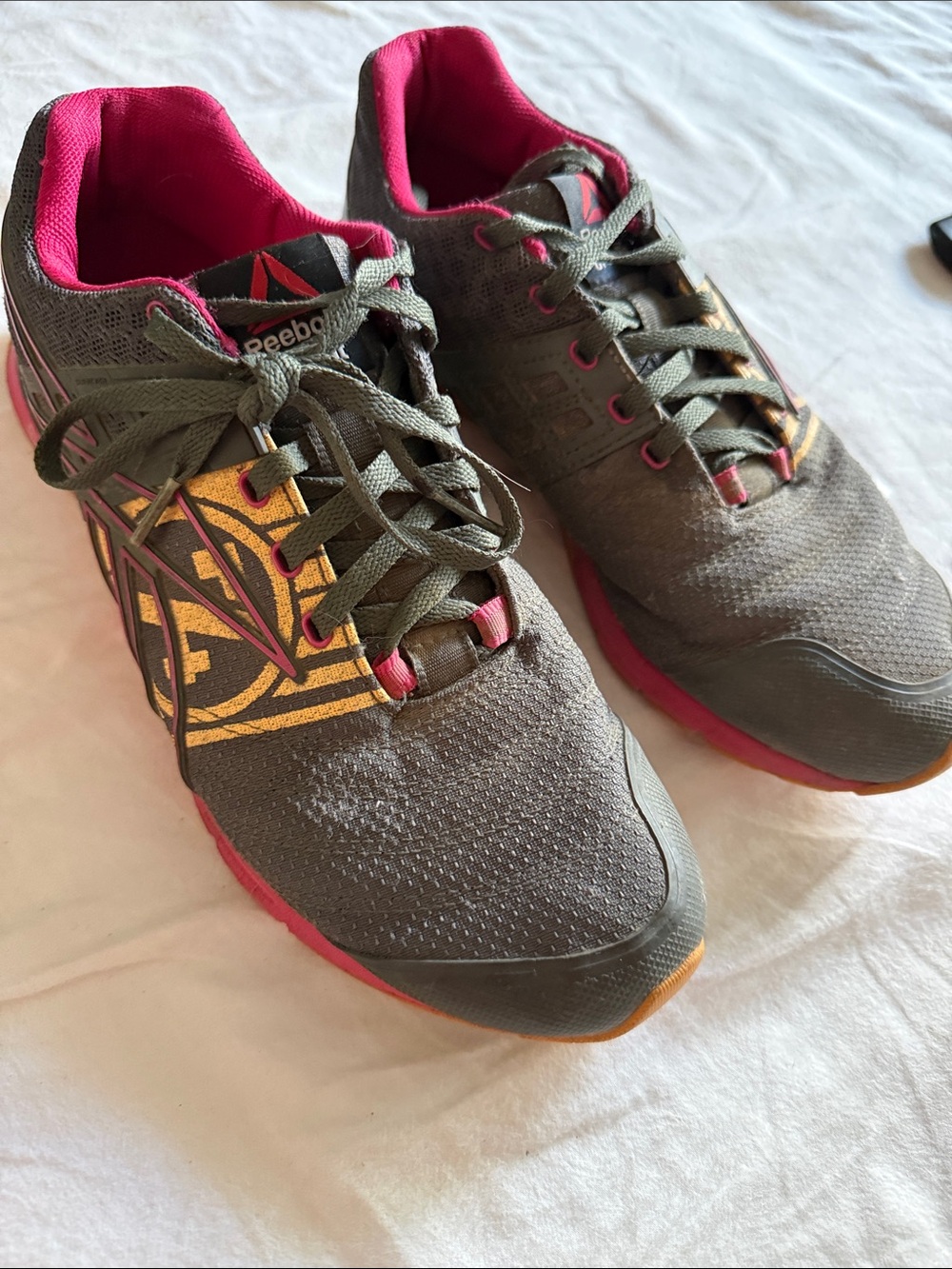 Reebok CrossFit Gray and Pink Women’s Athletic Sneakers